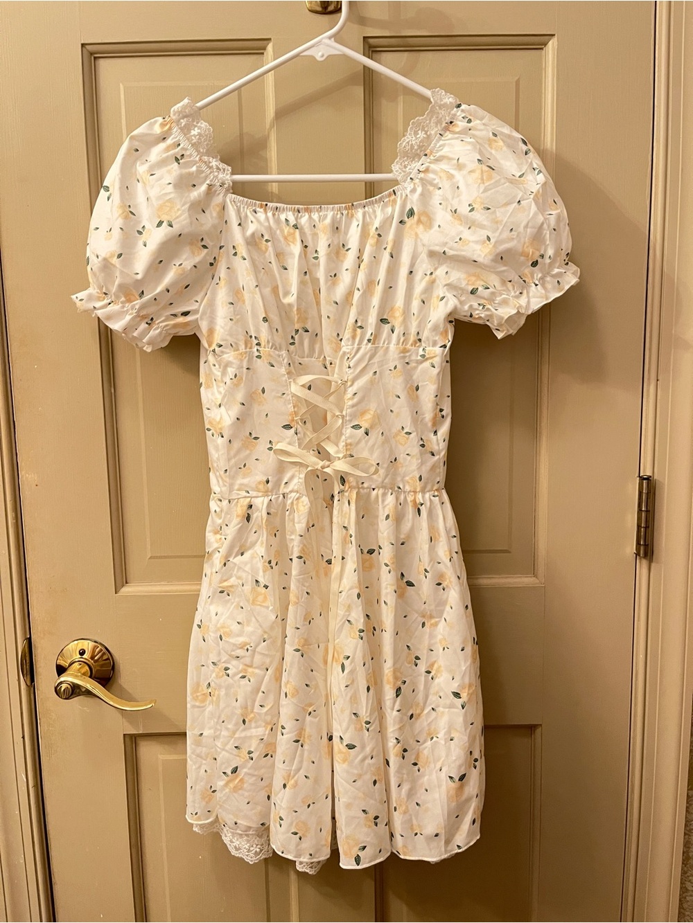 NWT Lace-up Floral Dress